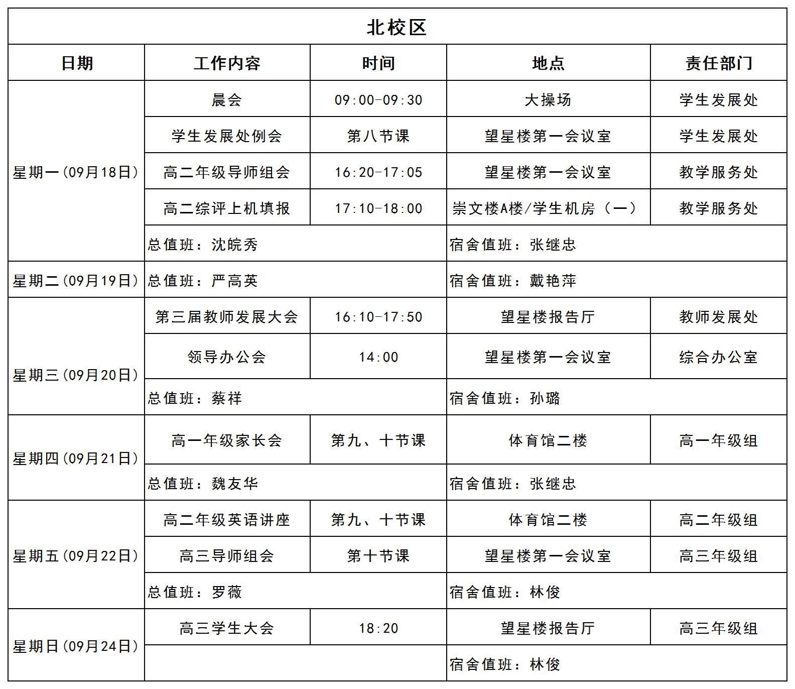 2023-2024学年第一学期日程_第三周