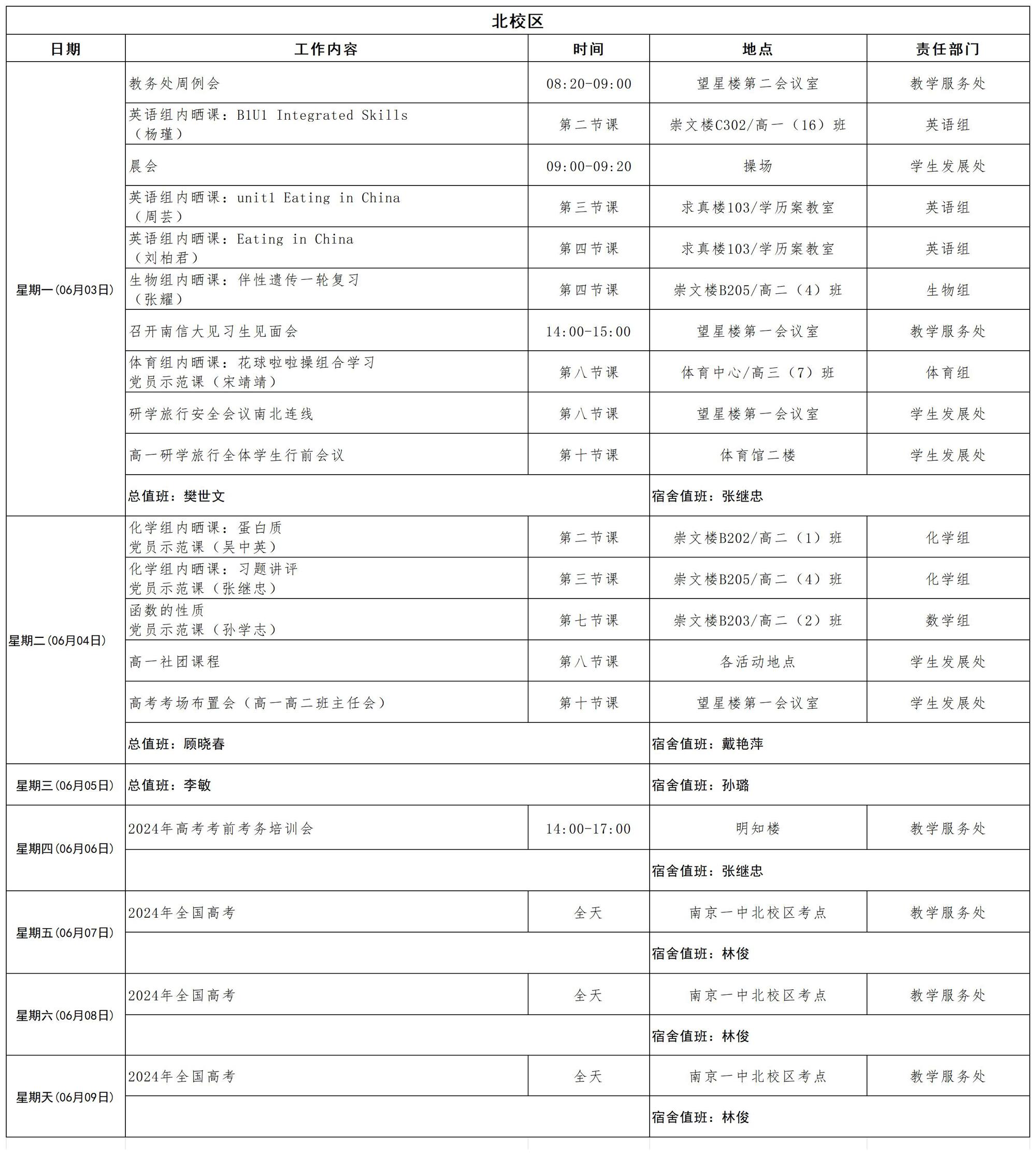 2023-2024学年第二学期日程_第十六周(1)