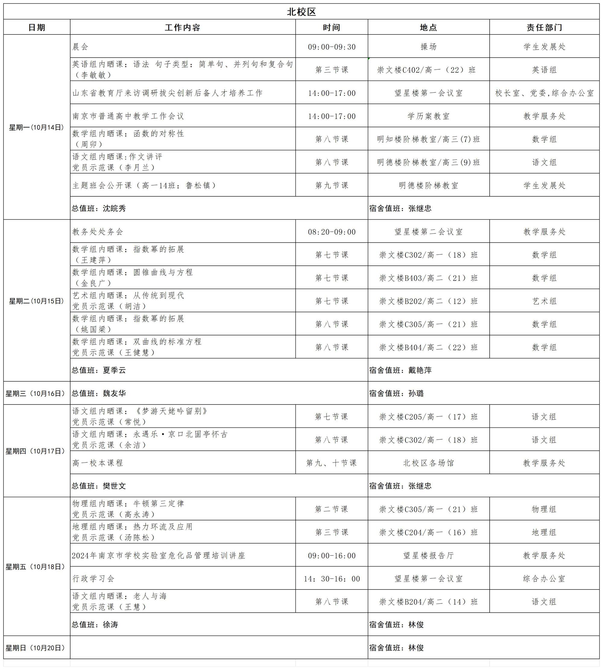 2024-2025学年第一学期日程_第七周